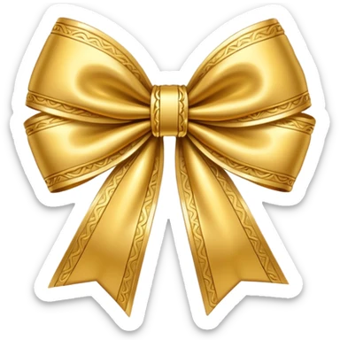 golden bow weapon sticker