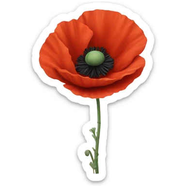 poppy sticker