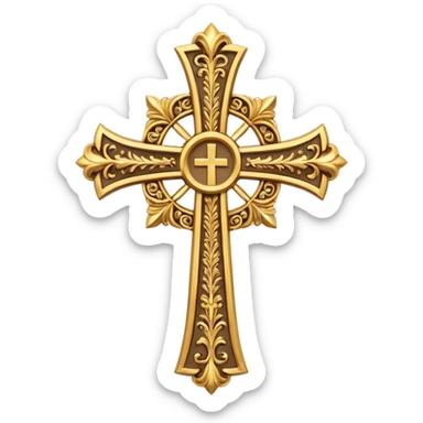 Create more catholic cross emojis more simple and clean but now Catholic  sticker
