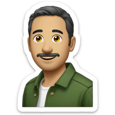 Homme franco algerien sticker