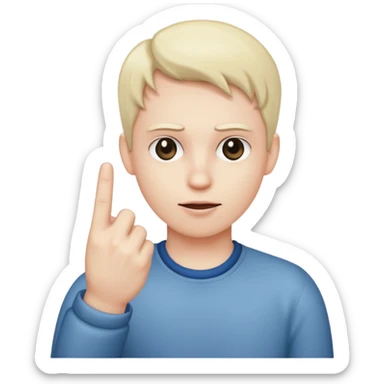 Reversed Hand with Middle Finger Extended by hitler  sticker