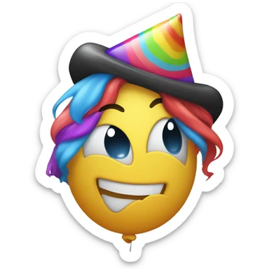 Hiding my sadness with happiness  sticker