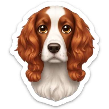 Cocker redhair sticker