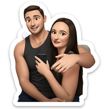 casual moment between friends sticker