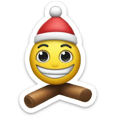 
toy on top of the Christmas tree sticker