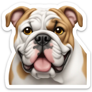 english bulldog error site sticker