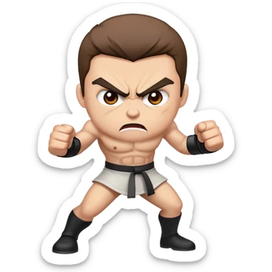 Mad and ready to fight  sticker