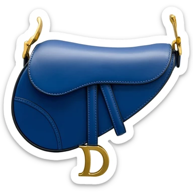 blue dior saddle bag sticker