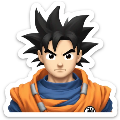  goku from dragon ball z sticker
