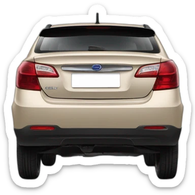 Car Geely CK in beige color  sticker