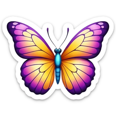 butterfly for kids age 5-10 sticker
