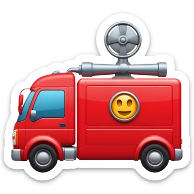 Camion avec des gyropahre sticker