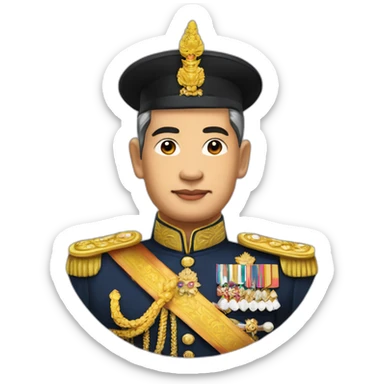 Maha Vajiralongkorn king of thailand sticker