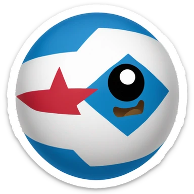 A Somalia Countryball sticker
