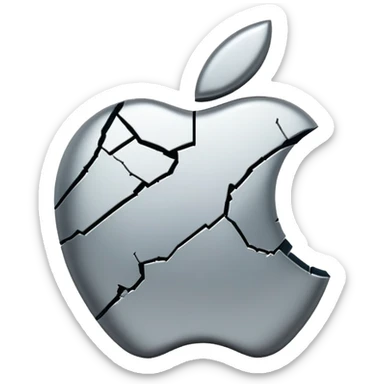 Give me the money sign emoji "💲" but with a vertical crack in the middle using the apple style  sticker