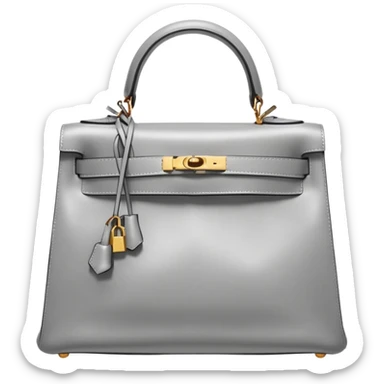 hermes kelly silver color gold hardware sticker