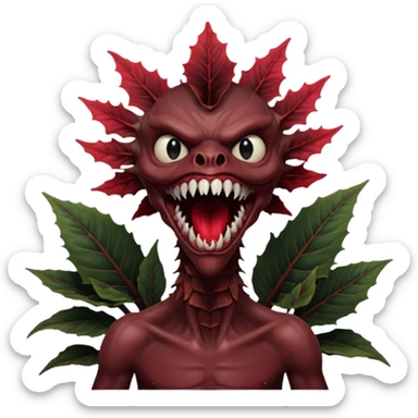 A demogrogonfrom Stranger Things sticker