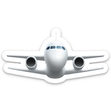 Airplane landing sticker