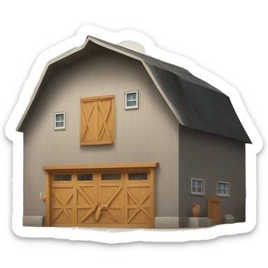 Modern barn house  sticker
