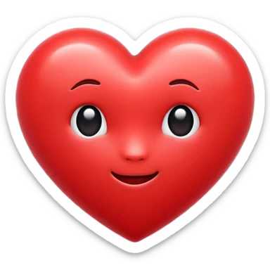cute heart emoji sticker
