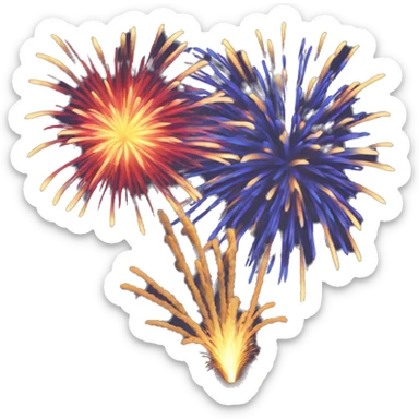 Fireworks sticker