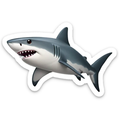 Picture of a shark  sticker