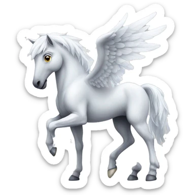 White Pegasus sticker