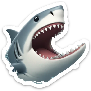 Shark laughing  sticker