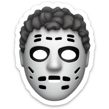 Jason mask sticker