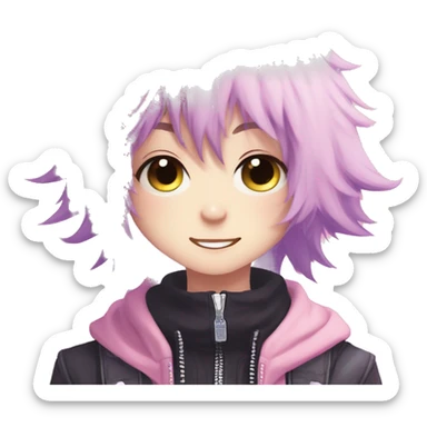 Cute Edgy Attractive Gorgeous Kawaii Pastel Anime Punk Catboy sticker