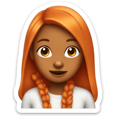 Girl orang hare sticker