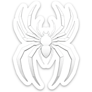 Create spider man logo emoji in black  sticker