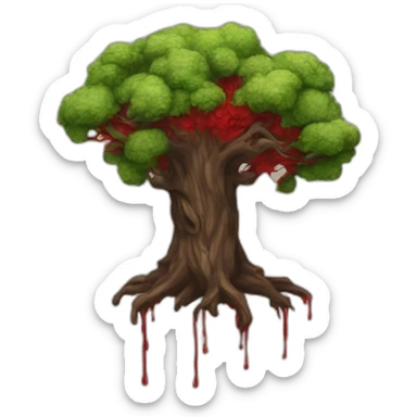 Tree of blood of the two brothers sticker