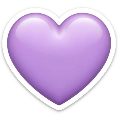 Lilac heart sticker