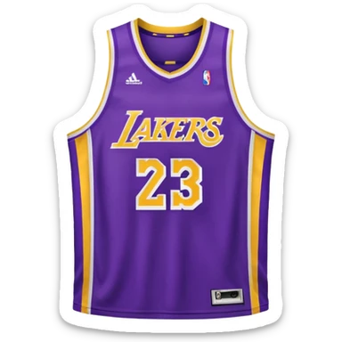 los angeles lakers jersey sticker