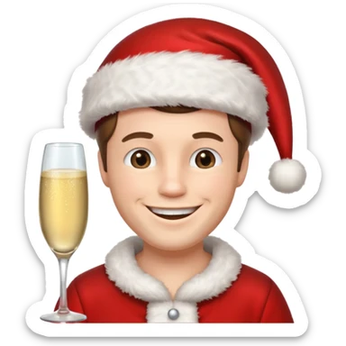 Feliz Navidad y próspero Año Nuevo to David sticker