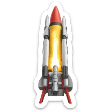 american rocket launcher sticker