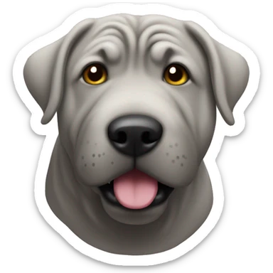 grey shar-peï sticker