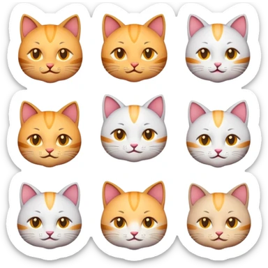 Сделай мне эмоджи космического котика с разными эмоциями из жизненных ситуаций  sticker