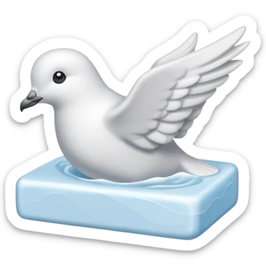 Dove white soap sticker