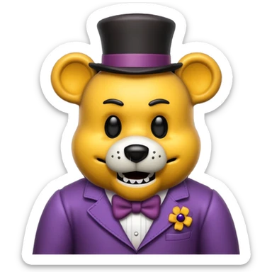 Nightmare Fredbear sticker