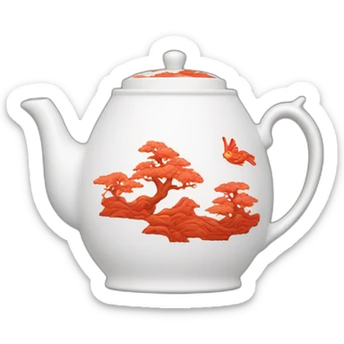 China teapot sticker
