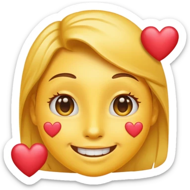Smiling With Hearts emoji sticker