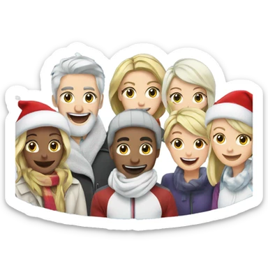 Christmas ice rink  sticker