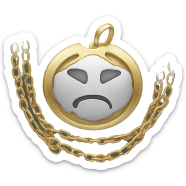 2 quarters with a gold chain sticker