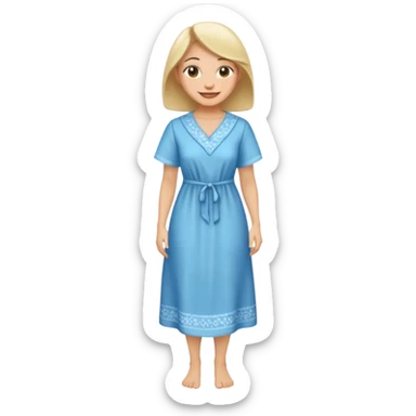ligth woman housewife clothes full body  sticker