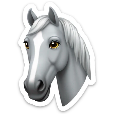 Cavallo grigio sticker