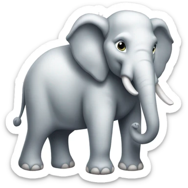 White elephant gift christmas party sticker