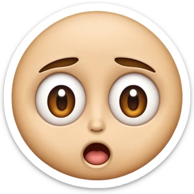 mind blown wide eyes and open mouth classic emoji style sticker