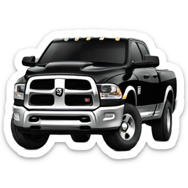 Ram Truck black  sticker